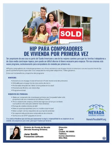 Hip for first-time homebuyers cover spanish