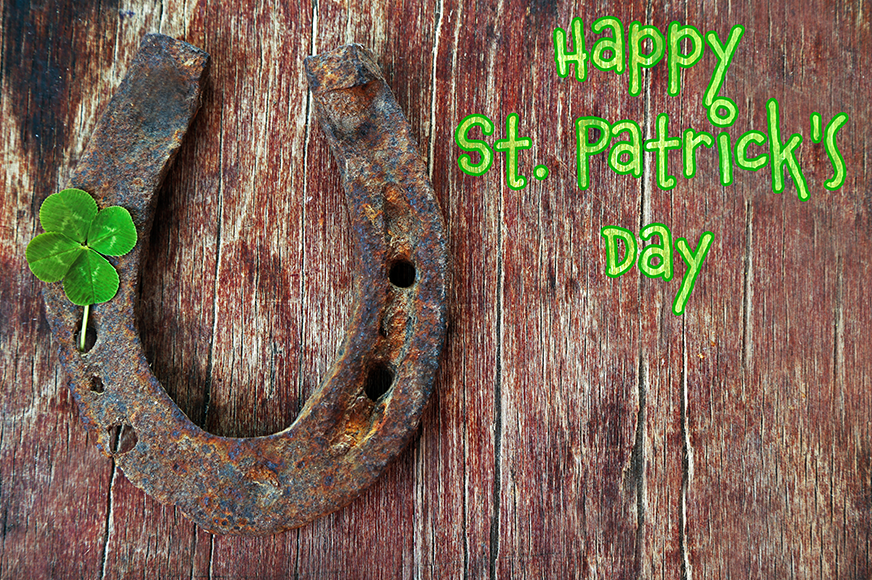 Happy St. Patrick's Day and Horseshoe